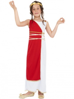 Dětský kostým Římanka červená
