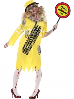 Kostým Žluté Zombie Dívky