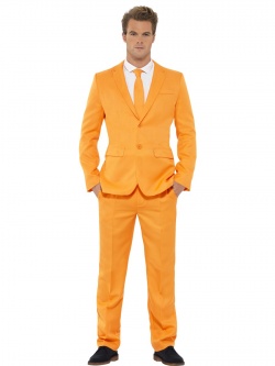 Pánský oblek - oranžový